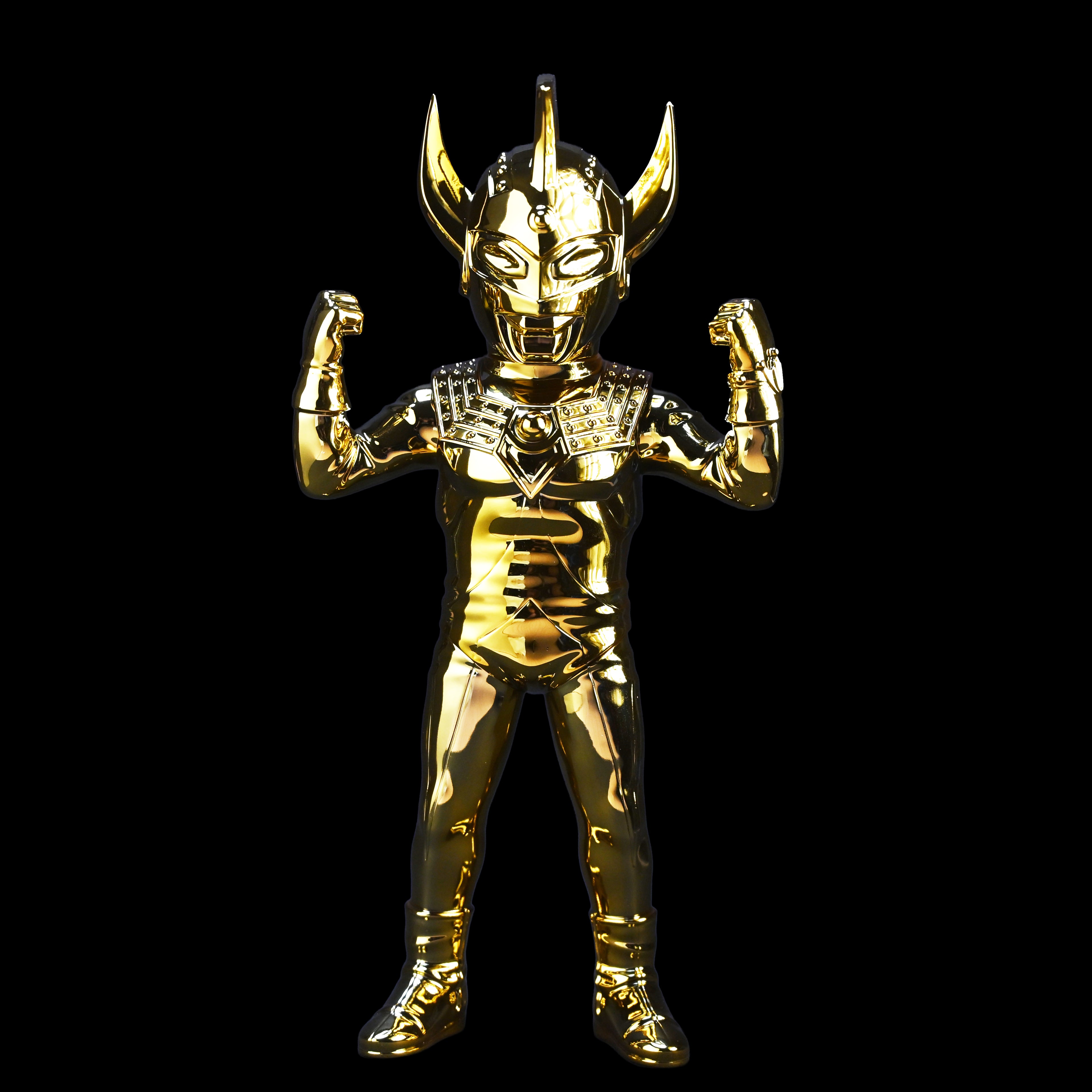 ULTRAMAN TARO Gold Chrome Ultra Dynamite Pose Version